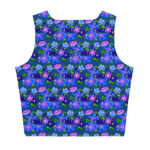 Load image into Gallery viewer, Midnight Bluebells Crop Top