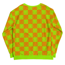 Load image into Gallery viewer, Neon Checkered Smileys Sweatshirt