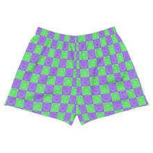 Load image into Gallery viewer, Ditzy Checkered Smileys Athletic Short Shorts