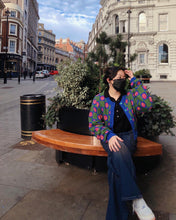 Load image into Gallery viewer, Checkered Smileys Oversized Cardigan