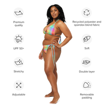 Load image into Gallery viewer, Rainbow Illusion bikini set
