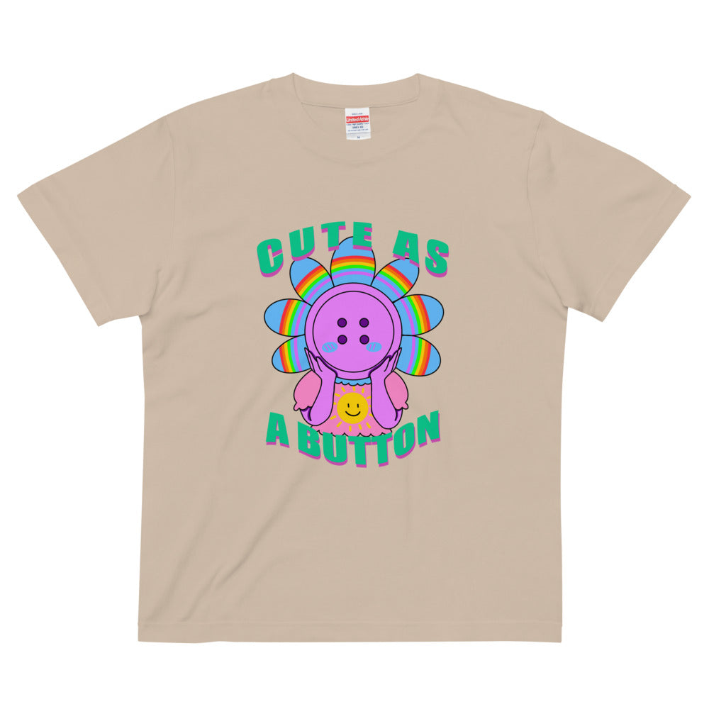 Cute as a Button tee