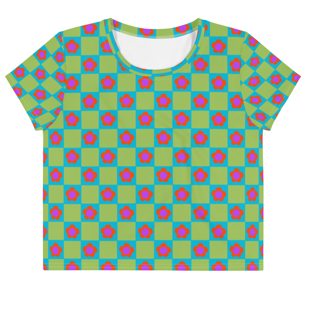 Retro Daisies (but make it mild) Crop Tee