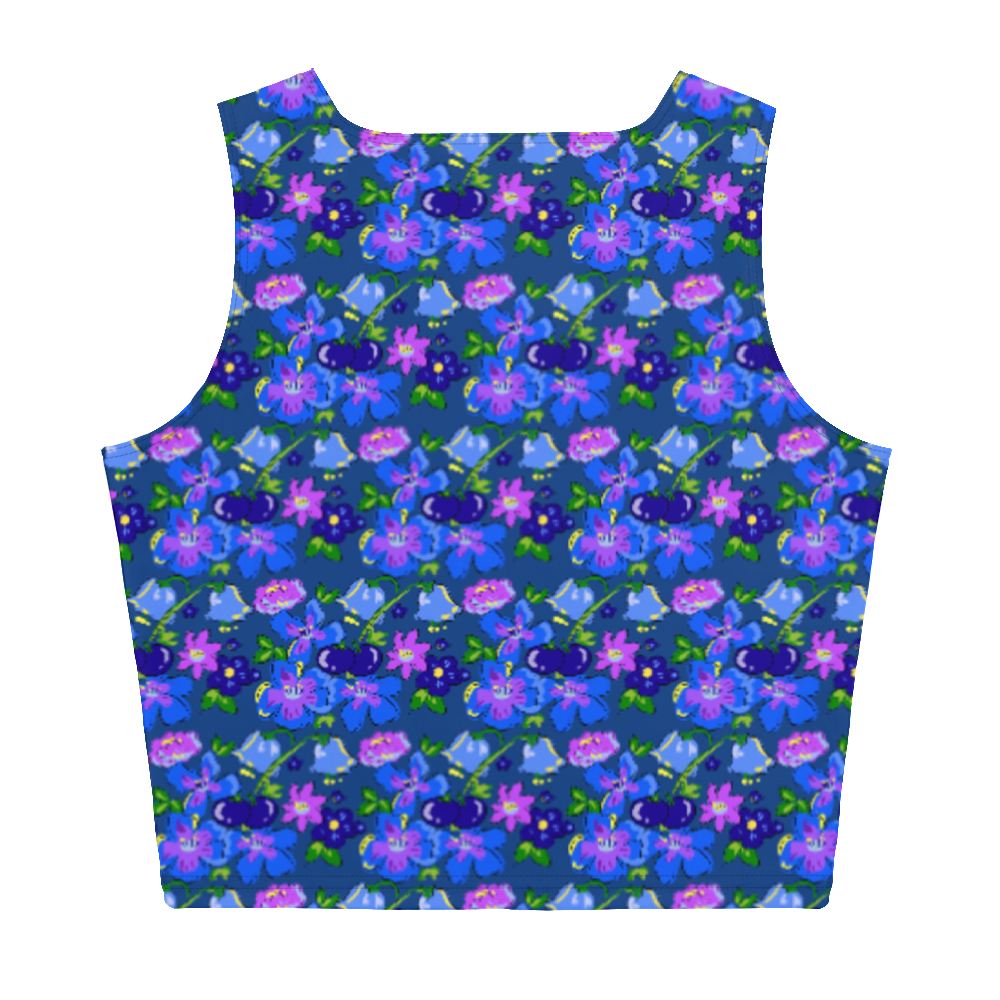 Midnight Bluebells Crop Top