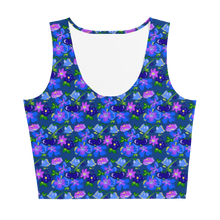 Load image into Gallery viewer, Midnight Bluebells Crop Top
