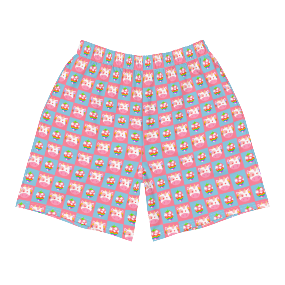 Cows Raided a Strawberry Field Long Shorts