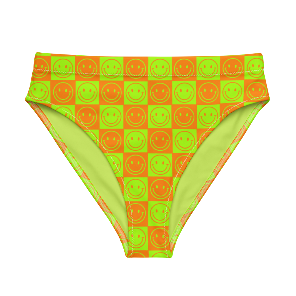 Neon Checkered Smileys