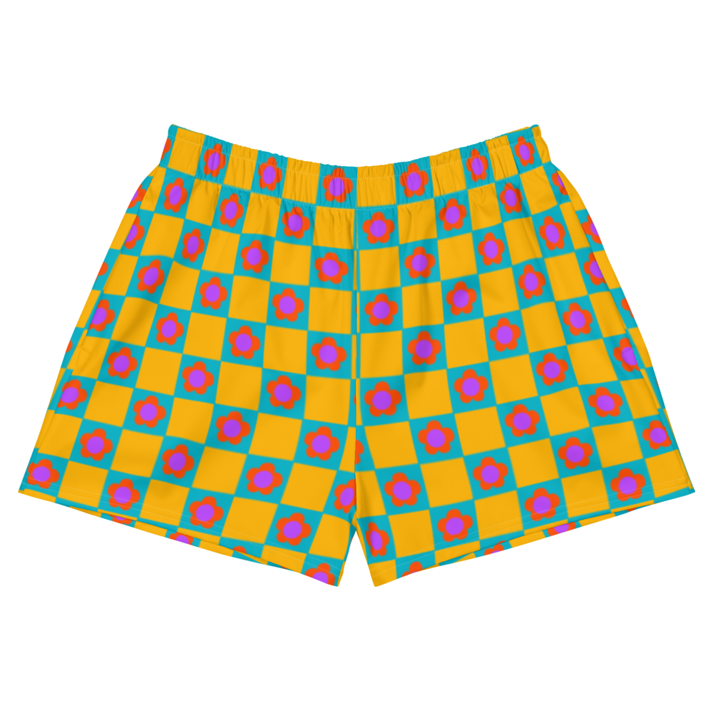 Retro Daisies (athletic shorts)