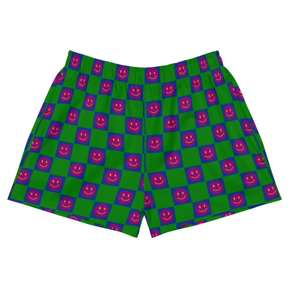 Checkered Smileys (athletic shorts)