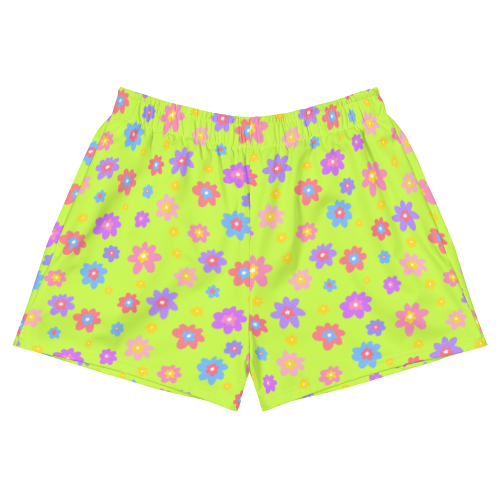 Juliet Athletic Short Shorts (in neon green)