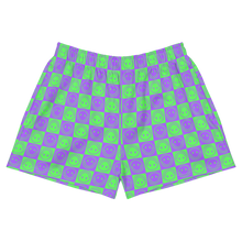 Load image into Gallery viewer, Ditzy Checkered Smileys Athletic Short Shorts
