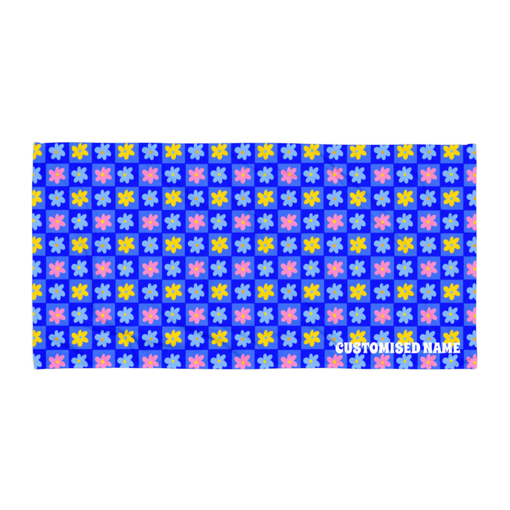Blue MartiniTowel (customised name)